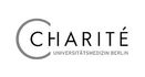 Logo der Charité Universitätsmedizin Berlin in Schwarz-Weiß mit stilisiertem "C".