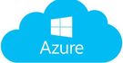 Microsoft Azure Logo mit einem blauen Wolkensymbol und dem "Azure"-Schriftzug.