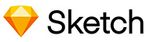Sketch Logo mit einem stilisierten Diamanten-Symbol und dem Schriftzug "Sketch".