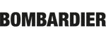 Logo von Bombardier mit schwarzem Schriftzug in Großbuchstaben.