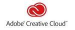 Adobe Creative Cloud Logo mit einem stilisierten roten Wolkensymbol und dem Schriftzug "Adobe Creative Cloud".