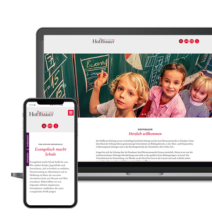 Referenz technische Umsetzung Projekt Hoffbauer Stiftung